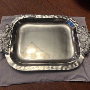 Mariposa Seashell Handled Tray